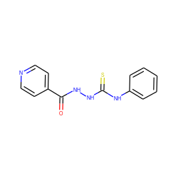 O=C(NNC(=S)Nc1ccccc1)c1ccncc1 ZINC000000027656