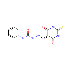 O=C(NNC=C1C(=O)NC(=S)NC1=O)Nc1ccccc1 ZINC000096930158