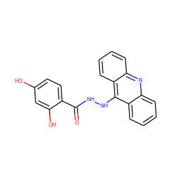 O=C(NNc1c2ccccc2nc2ccccc12)c1ccc(O)cc1O ZINC000004313808