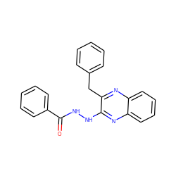 O=C(NNc1nc2ccccc2nc1Cc1ccccc1)c1ccccc1 ZINC000299855025