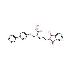 O=C(NO)[C@@H](CCCN1C(=O)c2ccccc2C1=O)COc1ccc(-c2ccccc2)cc1 ZINC000026817100