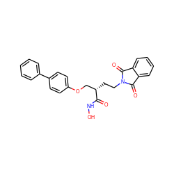 O=C(NO)[C@@H](CCN1C(=O)c2ccccc2C1=O)COc1ccc(-c2ccccc2)cc1 ZINC000026815892
