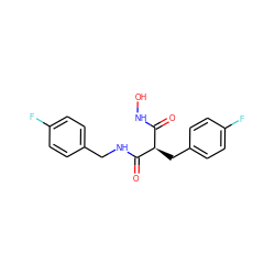 O=C(NO)[C@@H](Cc1ccc(F)cc1)C(=O)NCc1ccc(F)cc1 ZINC000095578515