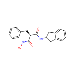 O=C(NO)[C@@H](Cc1ccccc1)C(=O)NC1Cc2ccccc2C1 ZINC000035270184