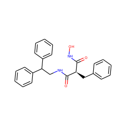 O=C(NO)[C@@H](Cc1ccccc1)C(=O)NCC(c1ccccc1)c1ccccc1 ZINC000035270753