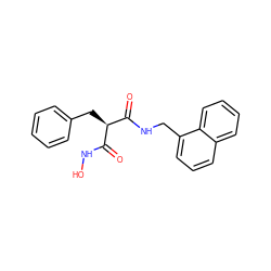 O=C(NO)[C@@H](Cc1ccccc1)C(=O)NCc1cccc2ccccc12 ZINC000035270446