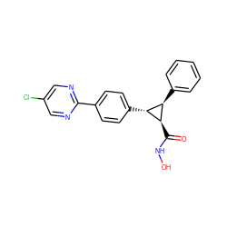 O=C(NO)[C@@H]1[C@H](c2ccccc2)[C@H]1c1ccc(-c2ncc(Cl)cn2)cc1 ZINC000203391332