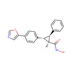 O=C(NO)[C@]1(F)[C@H](c2ccccc2)[C@H]1c1ccc(-c2cnco2)cc1 ZINC000206787328