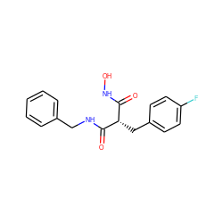 O=C(NO)[C@H](Cc1ccc(F)cc1)C(=O)NCc1ccccc1 ZINC000095576972