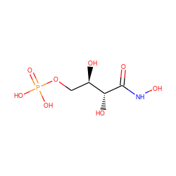 O=C(NO)[C@H](O)[C@H](O)COP(=O)(O)O ZINC000005830339