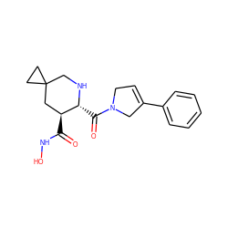 O=C(NO)[C@H]1CC2(CC2)CN[C@@H]1C(=O)N1CC=C(c2ccccc2)C1 ZINC000034801782