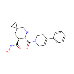 O=C(NO)[C@H]1CC2(CC2)CN[C@@H]1C(=O)N1CC=C(c2ccccc2)CC1 ZINC000034801781