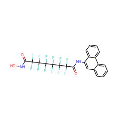 O=C(NO)C(F)(F)C(F)(F)C(F)(F)C(F)(F)C(F)(F)C(F)(F)C(=O)Nc1cc2ccccc2c2ccccc12 ZINC000073224987