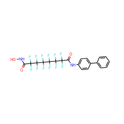 O=C(NO)C(F)(F)C(F)(F)C(F)(F)C(F)(F)C(F)(F)C(F)(F)C(=O)Nc1ccc(-c2ccccc2)cc1 ZINC000082158320