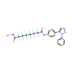 O=C(NO)C(F)(F)C(F)(F)C(F)(F)C(F)(F)C(F)(F)C(F)(F)C(=O)Nc1ccc(-c2cnnn2-c2ccccc2)cc1 ZINC000082164608