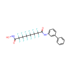 O=C(NO)C(F)(F)C(F)(F)C(F)(F)C(F)(F)C(F)(F)C(F)(F)C(=O)Nc1cccc(-c2ccccc2)c1 ZINC000073224983