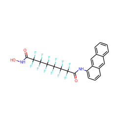 O=C(NO)C(F)(F)C(F)(F)C(F)(F)C(F)(F)C(F)(F)C(F)(F)C(=O)Nc1cccc2cc3ccccc3cc12 ZINC000073220718