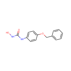 O=C(NO)Nc1ccc(OCc2ccccc2)cc1 ZINC000029048953