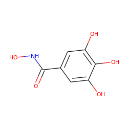 O=C(NO)c1cc(O)c(O)c(O)c1 ZINC000005138927
