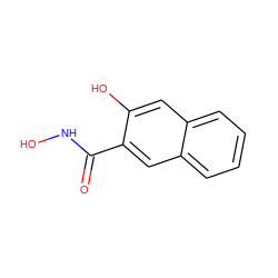 O=C(NO)c1cc2ccccc2cc1O ZINC000028099433