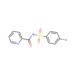 O=C(NS(=O)(=O)c1ccc(Br)cc1)c1ccccn1 ZINC000073157675