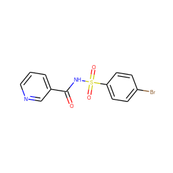 O=C(NS(=O)(=O)c1ccc(Br)cc1)c1cccnc1 ZINC000073195866