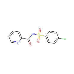 O=C(NS(=O)(=O)c1ccc(Cl)cc1)c1ccccn1 ZINC000073168794