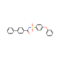 O=C(NS(=O)(=O)c1ccc(Oc2ccccc2)cc1)c1ccc(-c2ccccc2)cc1 ZINC000072184181