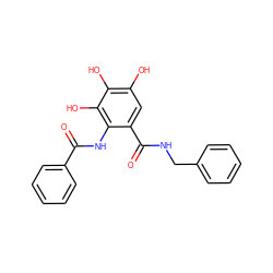 O=C(Nc1c(C(=O)NCc2ccccc2)cc(O)c(O)c1O)c1ccccc1 ZINC000096285596