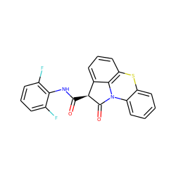 O=C(Nc1c(F)cccc1F)[C@@H]1C(=O)N2c3ccccc3Sc3cccc1c32 ZINC000026164191