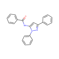 O=C(Nc1cc(-c2ccccc2)nn1-c1ccccc1)c1ccccc1 ZINC000003185886