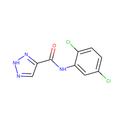 O=C(Nc1cc(Cl)ccc1Cl)c1cn[nH]n1 ZINC000087602149