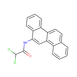 O=C(Nc1cc2c3ccccc3ccc2c2ccccc12)C(Cl)Cl ZINC000001713240