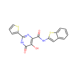 O=C(Nc1cc2ccccc2s1)c1nc(-c2cccs2)[nH]c(=O)c1O ZINC000028820273