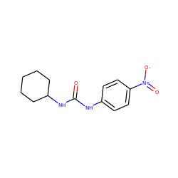 O=C(Nc1ccc([N+](=O)[O-])cc1)NC1CCCCC1 ZINC000004776596