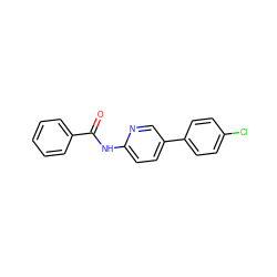 O=C(Nc1ccc(-c2ccc(Cl)cc2)cn1)c1ccccc1 ZINC000040891550