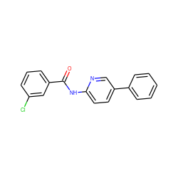 O=C(Nc1ccc(-c2ccccc2)cn1)c1cccc(Cl)c1 ZINC000040157567