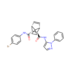 O=C(Nc1ccc(Br)cc1)[C@@H]1[C@@H]2C=C[C@H]([C@H]1C(=O)Nc1ccnn1-c1ccccc1)C21CC1 ZINC000168304174