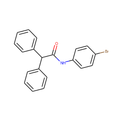 O=C(Nc1ccc(Br)cc1)C(c1ccccc1)c1ccccc1 ZINC000002167736