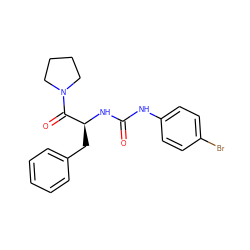 O=C(Nc1ccc(Br)cc1)N[C@@H](Cc1ccccc1)C(=O)N1CCCC1 ZINC000035687947