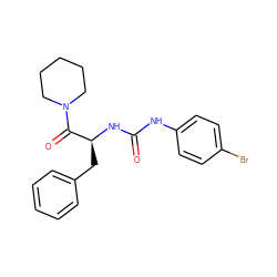 O=C(Nc1ccc(Br)cc1)N[C@@H](Cc1ccccc1)C(=O)N1CCCCC1 ZINC000035686629