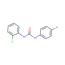 O=C(Nc1ccc(Br)cc1)Nc1ccccc1Cl ZINC000000397978