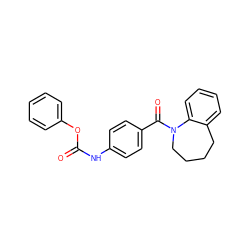 O=C(Nc1ccc(C(=O)N2CCCCc3ccccc32)cc1)Oc1ccccc1 ZINC000013757950