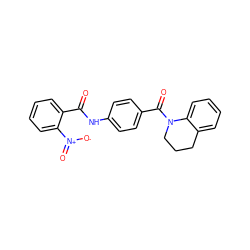 O=C(Nc1ccc(C(=O)N2CCCc3ccccc32)cc1)c1ccccc1[N+](=O)[O-] ZINC000013757915