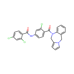 O=C(Nc1ccc(C(=O)N2Cc3cccn3Cc3ccccc32)c(Cl)c1)c1ccc(Cl)cc1Cl ZINC000013780026