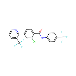 O=C(Nc1ccc(C(F)(F)F)cc1)c1ccc(-c2ncccc2C(F)(F)F)cc1Cl ZINC000038149586