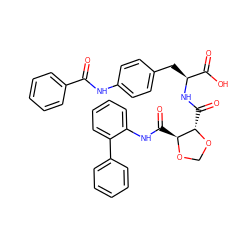 O=C(Nc1ccc(C[C@H](NC(=O)[C@@H]2OCO[C@H]2C(=O)Nc2ccccc2-c2ccccc2)C(=O)O)cc1)c1ccccc1 ZINC000058575515