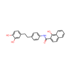 O=C(Nc1ccc(CCc2ccc(O)c(O)c2)cc1)c1ccc2ccccc2c1O ZINC000028016269