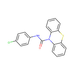 O=C(Nc1ccc(Cl)cc1)N1c2ccccc2Sc2ccccc21 ZINC000005776586