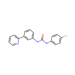 O=C(Nc1ccc(Cl)cc1)Nc1cccc(-c2ccccn2)c1 ZINC001202375600